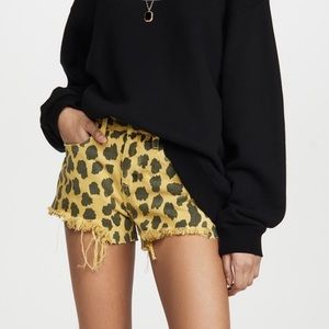 Blank Denim Limelight Leopard Shorts- Never Worn
